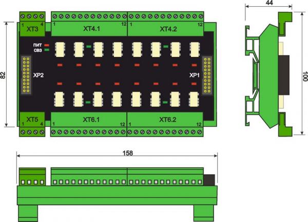 Габаритный чертеж ЛИР-987Р